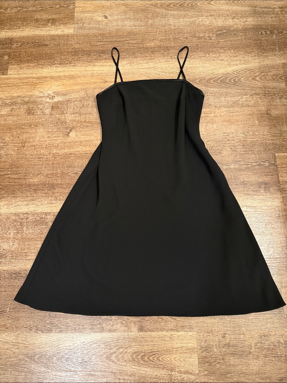 Vintage Jones New York Black Spaghetti-Strap Mini Dress